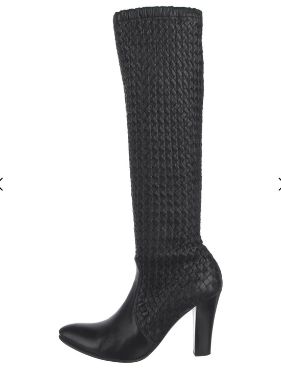 Bottega Veneta Shoes - Bottega Veneta Black High-Heel Knee Boot